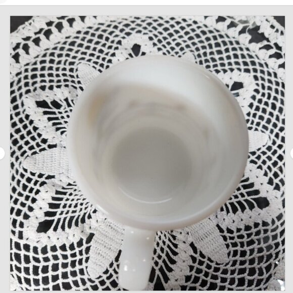 Holly Hobby Daisy Mug Vintage 1970s Milk Glass Holly Hobby Friends Kirby Martin - Picture 9 of 9